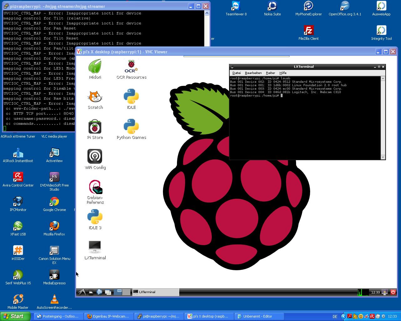 Raspberry Pi auf Windows PC